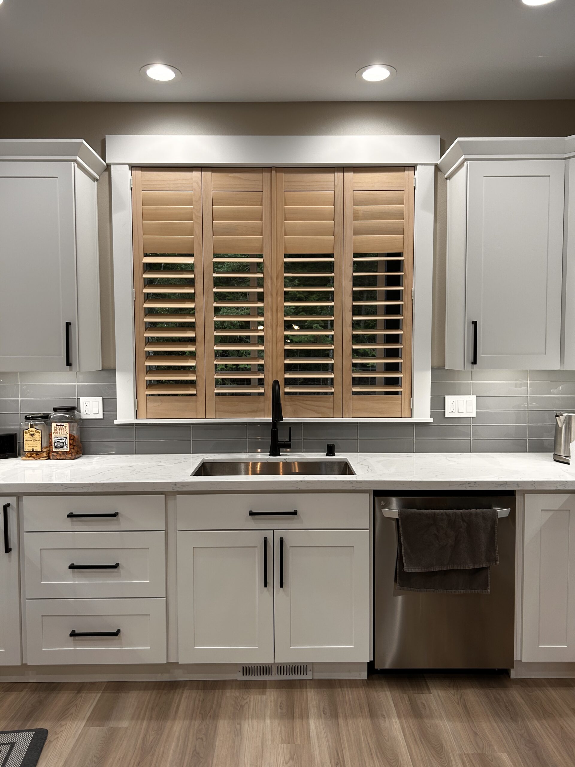 Shutters in kitchen